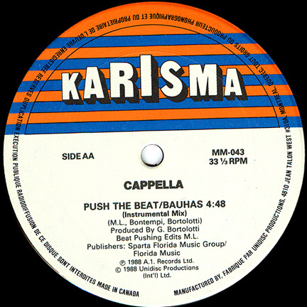 Cappella - Push The Beat | Karisma (MM-043) - 2