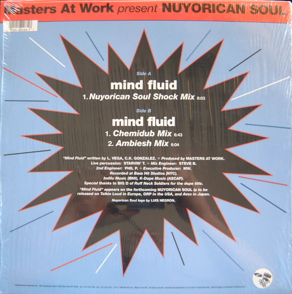 Masters At Work & Nuyorican Soul - Mind Fluid | Nervous Records (NE20133) - 3 Masters At Work & Nuyorican Soul - Mind Fluid | Nervous Records (NE20133) - 3
