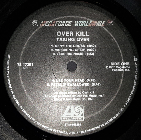 Overkill - Taking Over | Atlantic (78 17351) - 3 Overkill - Taking Over | Atlantic (78 17351) - 3