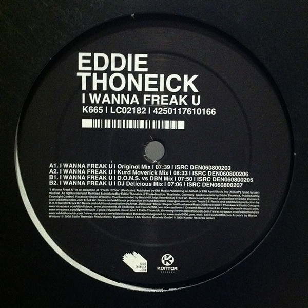 Eddie Thoneick - I Wanna Freak U | Kontor Records (K665) - 2 Eddie Thoneick - I Wanna Freak U | Kontor Records (K665) - 2