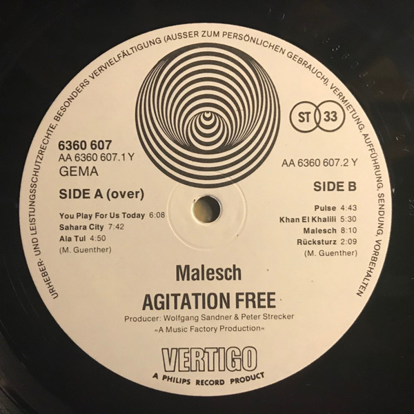 Agitation Free - معليش = Malesch | Vertigo (6360 607) - 3
