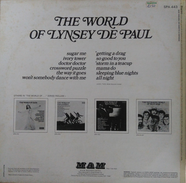 The World Of Lynsey De Paul