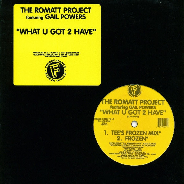 The Romatt Project Featuring Gail Powers - What U Got 2 Have | Freeze Dance (50081-12) - main