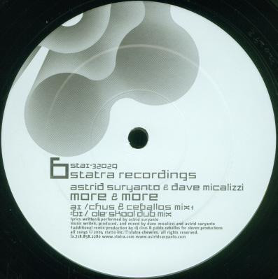 Astrid Suryanto & Dave Micalizzi - More & More | Statra Recordings (STA1-32029)