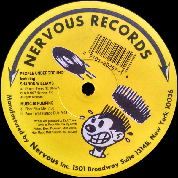 People Underground featuring Sharon Williams - Music Is Pumping | Nervous Records (NE 20257) - main People Underground featuring Sharon Williams - Music Is Pumping | Nervous Records (NE 20257) - main