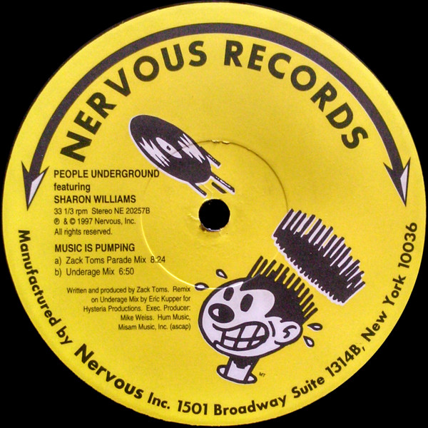 People Underground featuring Sharon Williams - Music Is Pumping | Nervous Records (NE 20257) - 2 People Underground featuring Sharon Williams - Music Is Pumping | Nervous Records (NE 20257) - 2