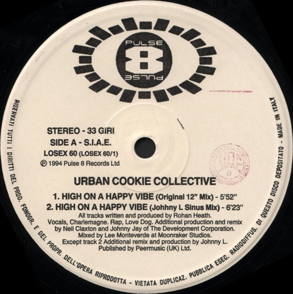 Urban Cookie Collective - High On A Happy Vibe | Pulse-8 Records (LOSEX 60) - 3