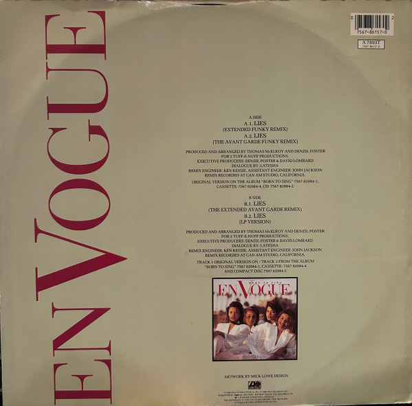 En Vogue - Lies | Atlantic (A 7893 T) - 2 En Vogue - Lies | Atlantic (A 7893 T) - 2