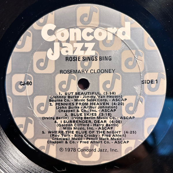 Rosie Sings Bing