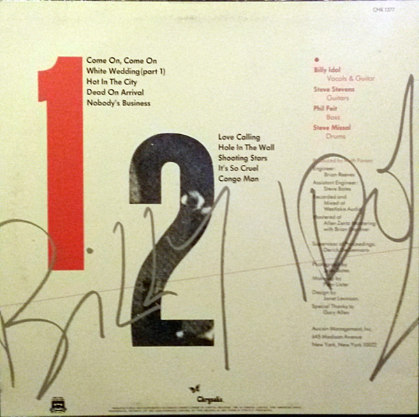 Billy Idol - Billy Idol | Chrysalis (CHR 1377) - 2