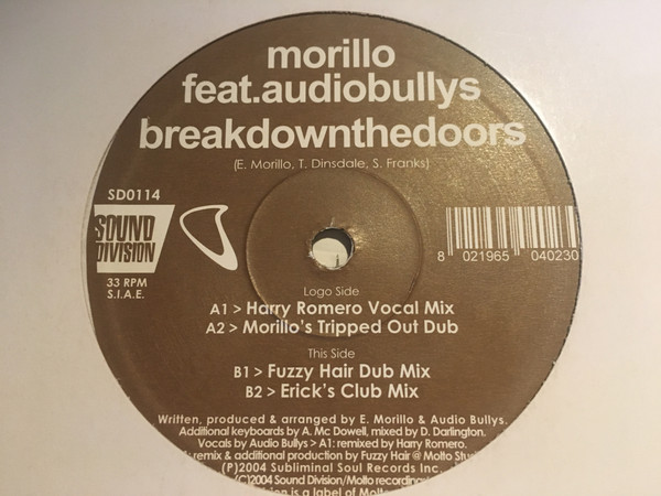 Morillo - Break Down The Doors | Sound Division (SD 0114) - 2 Morillo - Break Down The Doors | Sound Division (SD 0114) - 2