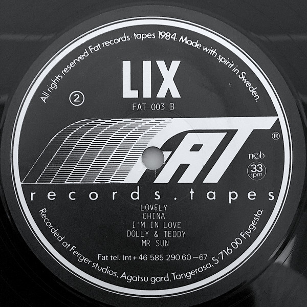 Lix - Lix | Fat Records & Tapes (FAT 003) - 6