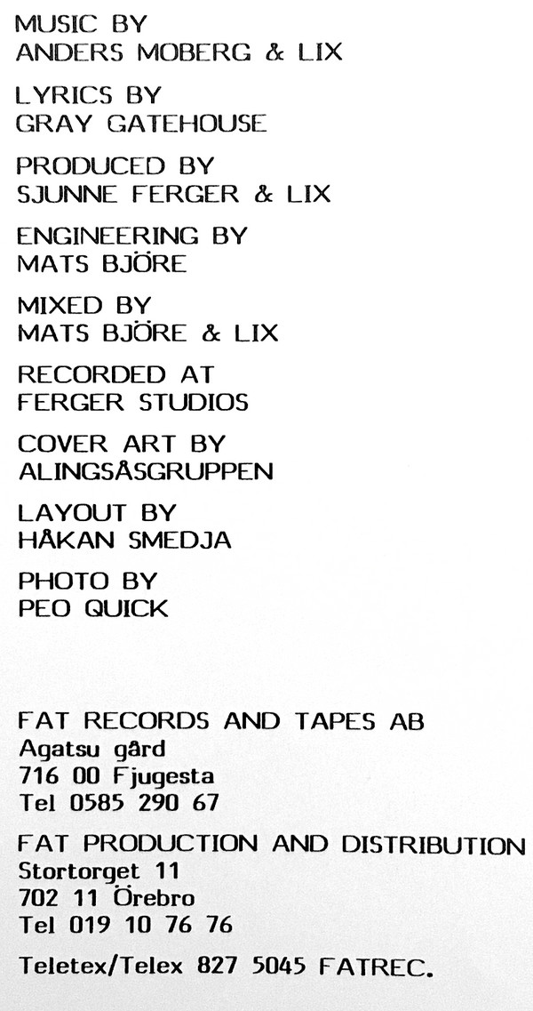 Lix - Lix | Fat Records & Tapes (FAT 003) - 8