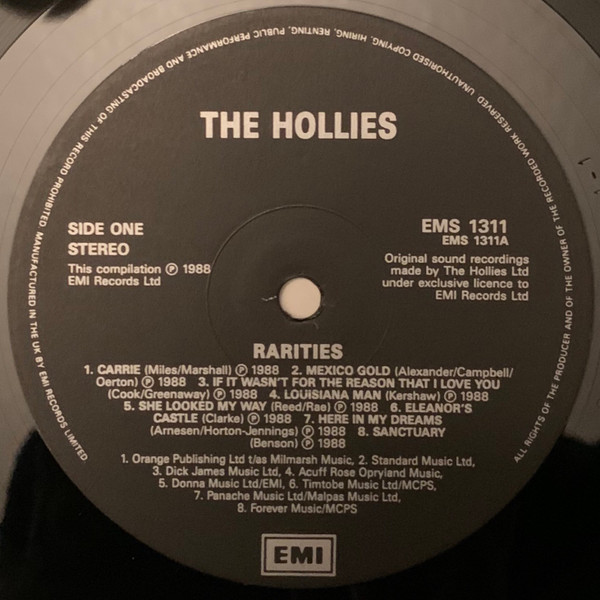 The Hollies - Rarities | EMI (EMS1311) - 3 The Hollies - Rarities | EMI (EMS1311) - 3