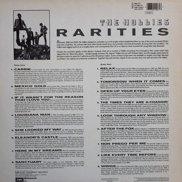 The Hollies - Rarities | EMI (EMS1311) - 2 The Hollies - Rarities | EMI (EMS1311) - 2