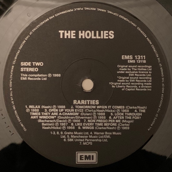 The Hollies - Rarities | EMI (EMS1311) - 4 The Hollies - Rarities | EMI (EMS1311) - 4