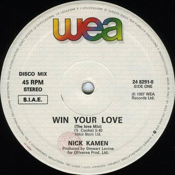 Nick Kamen - Win Your Love | WEA (24 8291-0) - 2 Nick Kamen - Win Your Love | WEA (24 8291-0) - 2
