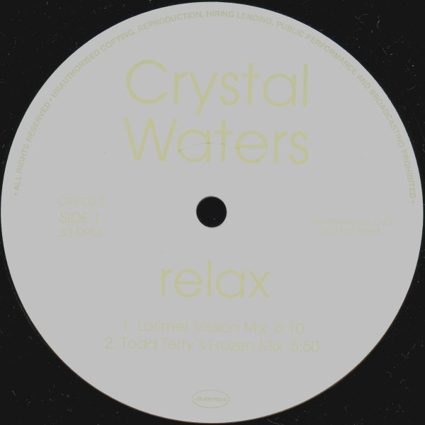 Crystal Waters - Relax | Manifesto (CRS DJ 2) - 4