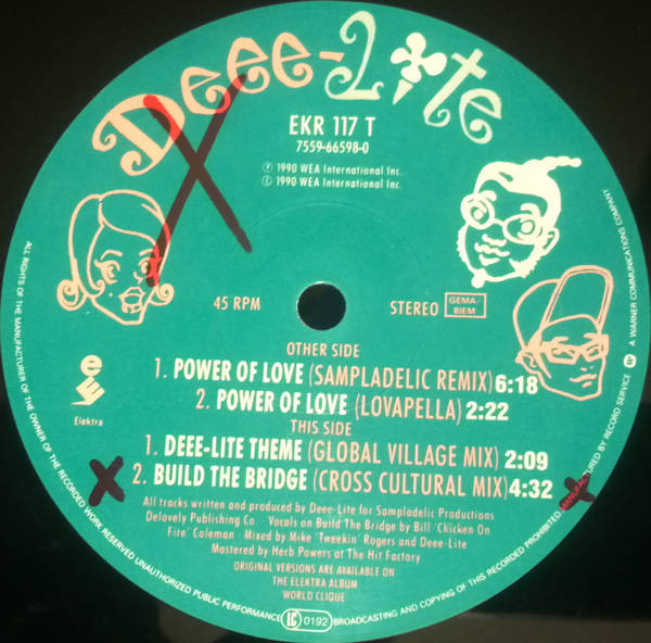 Deee-Lite - Power Of Love | Elektra (EKR 117 T) - 4