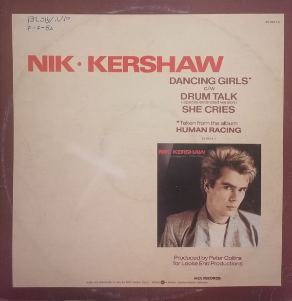 Nik Kershaw - Dancing Girls | MCA Records (25 9567-0) - 2