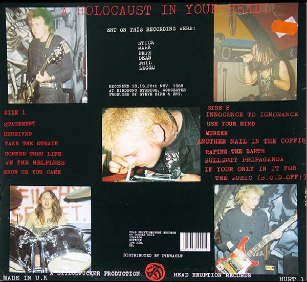 Extreme Noise Terror - A Holocaust In Your Head | Head Eruption Records (HURT 1) - 3 Extreme Noise Terror - A Holocaust In Your Head | Head Eruption Records (HURT 1) - 3
