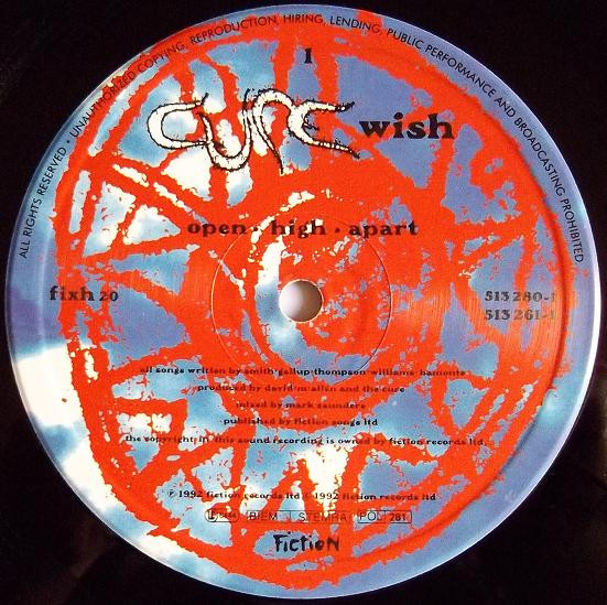 Cure - Wish | Fiction Records (513 261-1) - 3 Cure - Wish | Fiction Records (513 261-1) - 3