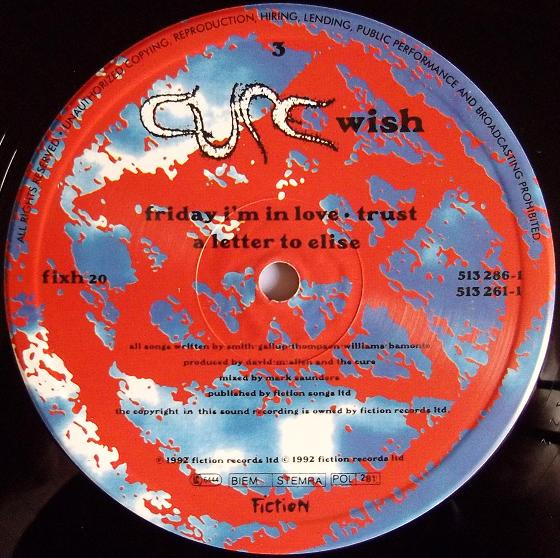 Cure - Wish | Fiction Records (513 261-1) - 5 Cure - Wish | Fiction Records (513 261-1) - 5