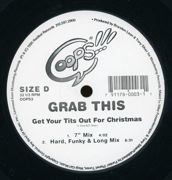 Grab This / The U.K. Centrefolds - Get Your Tits Out For Xmas / Wet 'N' Wild | Oops! (OOPS3) - main Grab This / The U.K. Centrefolds - Get Your Tits Out For Xmas / Wet 'N' Wild | Oops! (OOPS3) - main