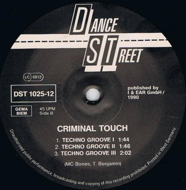 Criminal Touch - Techno Computer 1 | Dance Street (DST 1025-12) - 4 Criminal Touch - Techno Computer 1 | Dance Street (DST 1025-12) - 4