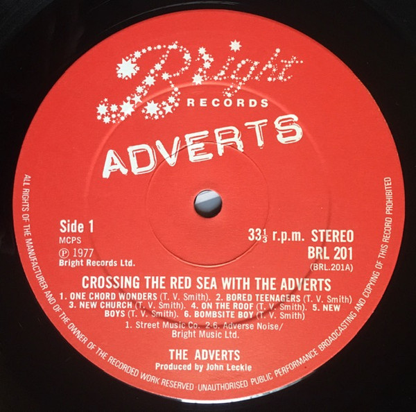 The Adverts - Crossing The Red Sea With The Adverts | Bright Records (BRL 201) - 3 The Adverts - Crossing The Red Sea With The Adverts | Bright Records (BRL 201) - 3