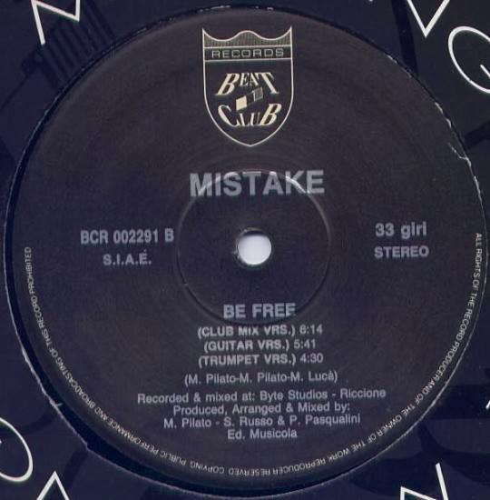 Mistake - Be Free | Beat Club Records (BCR 002291) - 4