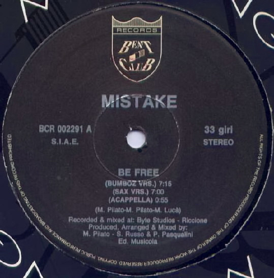 Mistake - Be Free | Beat Club Records (BCR 002291) - 3