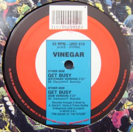 Vinegar - Get Busy | Underground (UND 513) - main Vinegar - Get Busy | Underground (UND 513) - main