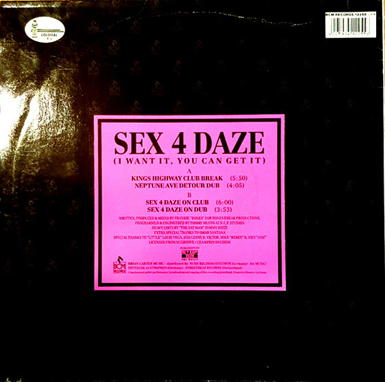 Lake Eerie - Sex 4 Daze (I Want It, You Can Get It) | BCM Records (12255) - 2