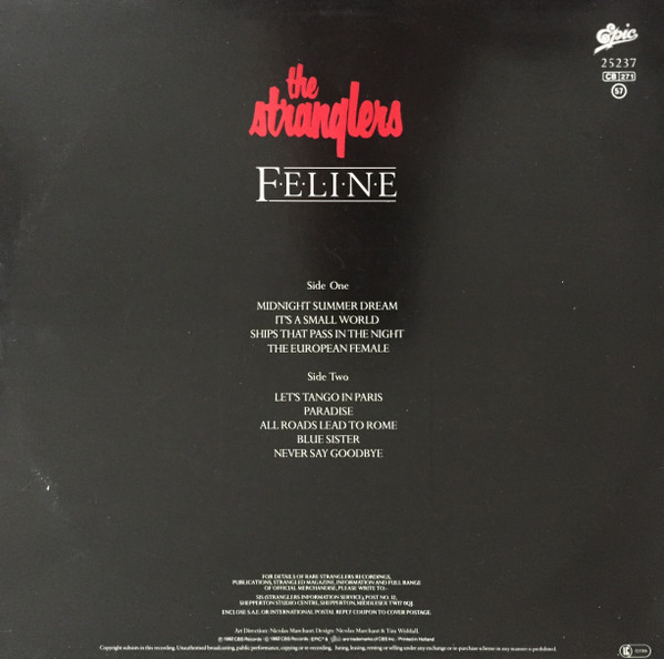 The Stranglers - Feline | Epic (25237) - 2 The Stranglers - Feline | Epic (25237) - 2