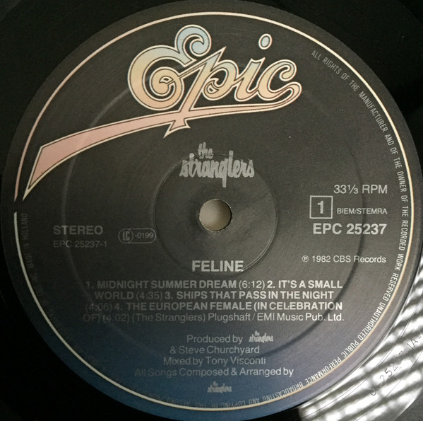 The Stranglers - Feline | Epic (25237) - 3 The Stranglers - Feline | Epic (25237) - 3