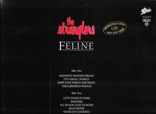 The Stranglers - Feline | Epic (25237) - 8 The Stranglers - Feline | Epic (25237) - 8