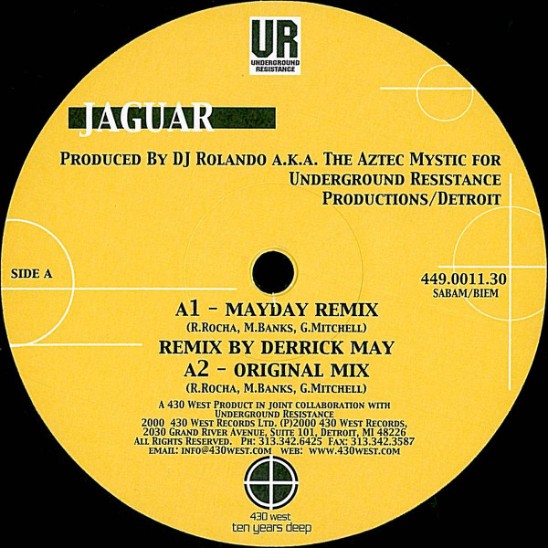 DJ Rolando A.K.A. The Aztec Mystic - Jaguar | Underground Resistance (449.0011.30) - 3 DJ Rolando A.K.A. The Aztec Mystic - Jaguar | Underground Resistance (449.0011.30) - 3