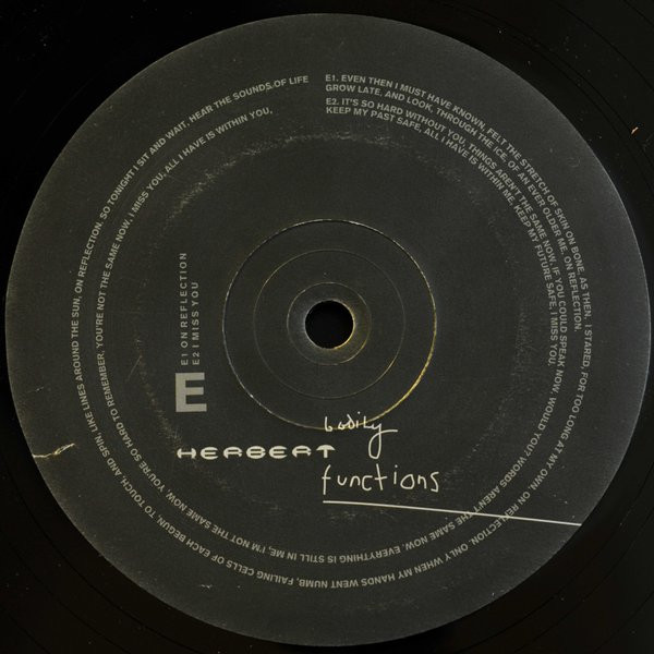Matthew Herbert - Bodily Functions | !K7 Records (!K7097LP) - 7