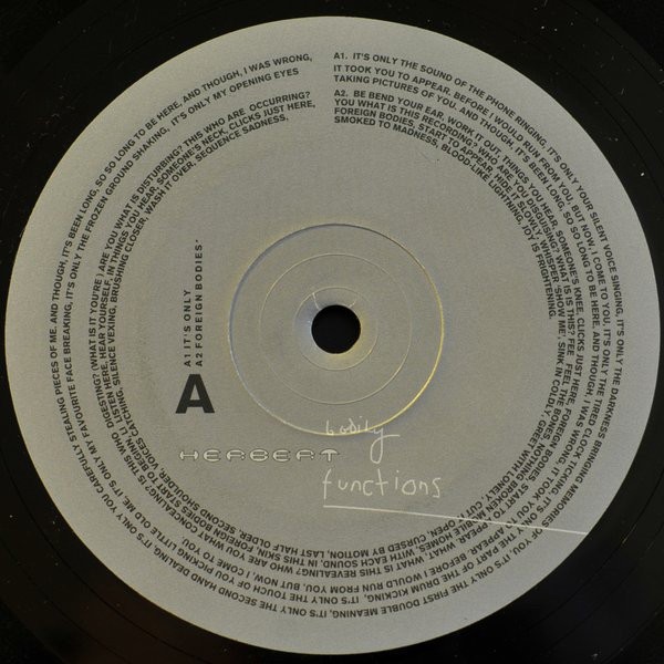Matthew Herbert - Bodily Functions | !K7 Records (!K7097LP) - 3