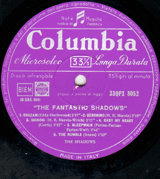 The Shadows - The Fantastic Shadows | Columbia (33QPX 8052) - 3 The Shadows - The Fantastic Shadows | Columbia (33QPX 8052) - 3