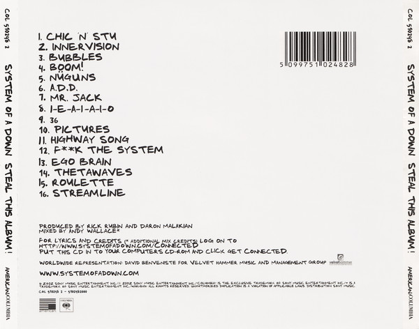 System Of A Down - Steal This Album! | American Recordings (5102482000) - 2 System Of A Down - Steal This Album! | American Recordings (5102482000) - 2