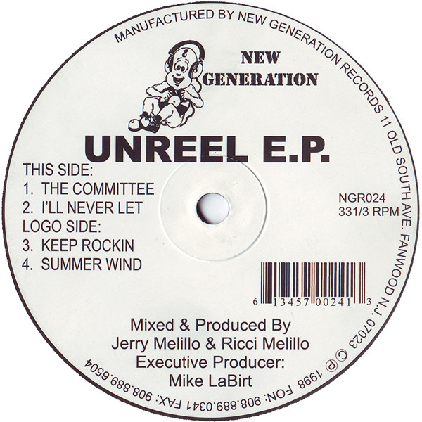 Jerry Melillo  &  Ricci Melillo - Unreel E.P. | New Generation Records (NGR024) - main