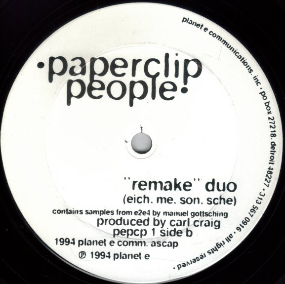 Paperclip People - Remake | Planet E (PE PCP 1) - 2 Paperclip People - Remake | Planet E (PE PCP 1) - 2