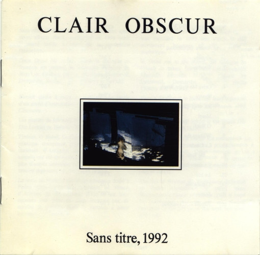 Clair Obscur - Sans Titre, 1992 | V.I.S.A. (UF 013) - main Clair Obscur - Sans Titre, 1992 | V.I.S.A. (UF 013) - main