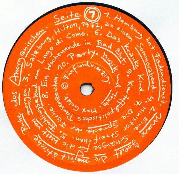 Max Goldt - Die Majestätische Ruhe Des Anorganischen | FünfUndVierzig (Fünfundvierzig 35) - 5