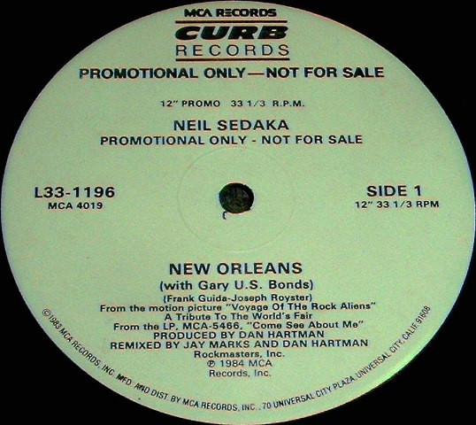 Neil Sedaka - New Orleans | MCA Records (L33-1196)