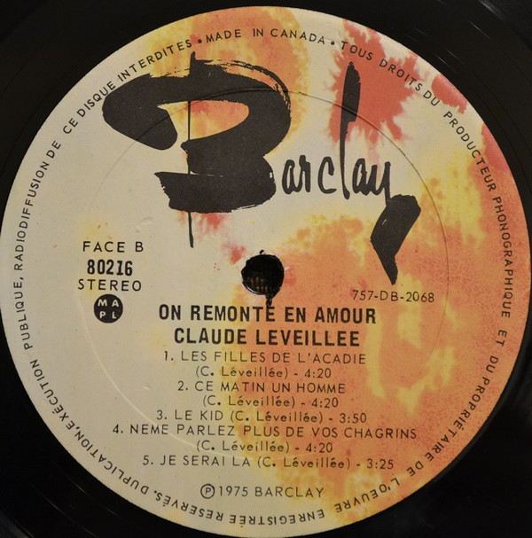 Claude Léveillée - On Remonte En Amour | Barclay (80216) - 4 Claude Léveillée - On Remonte En Amour | Barclay (80216) - 4