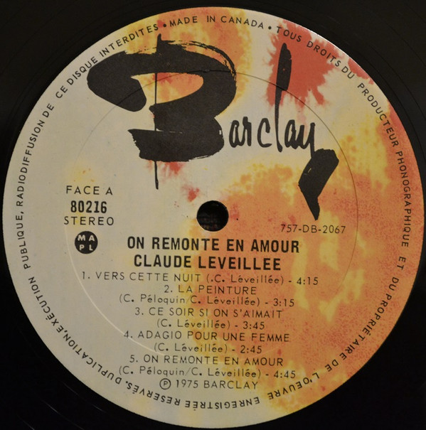 Claude Léveillée - On Remonte En Amour | Barclay (80216) - 3 Claude Léveillée - On Remonte En Amour | Barclay (80216) - 3