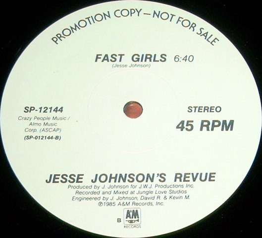 Jesse Johnson's Revue - I Want My Girl | A&M Records (SP-12144) - 2